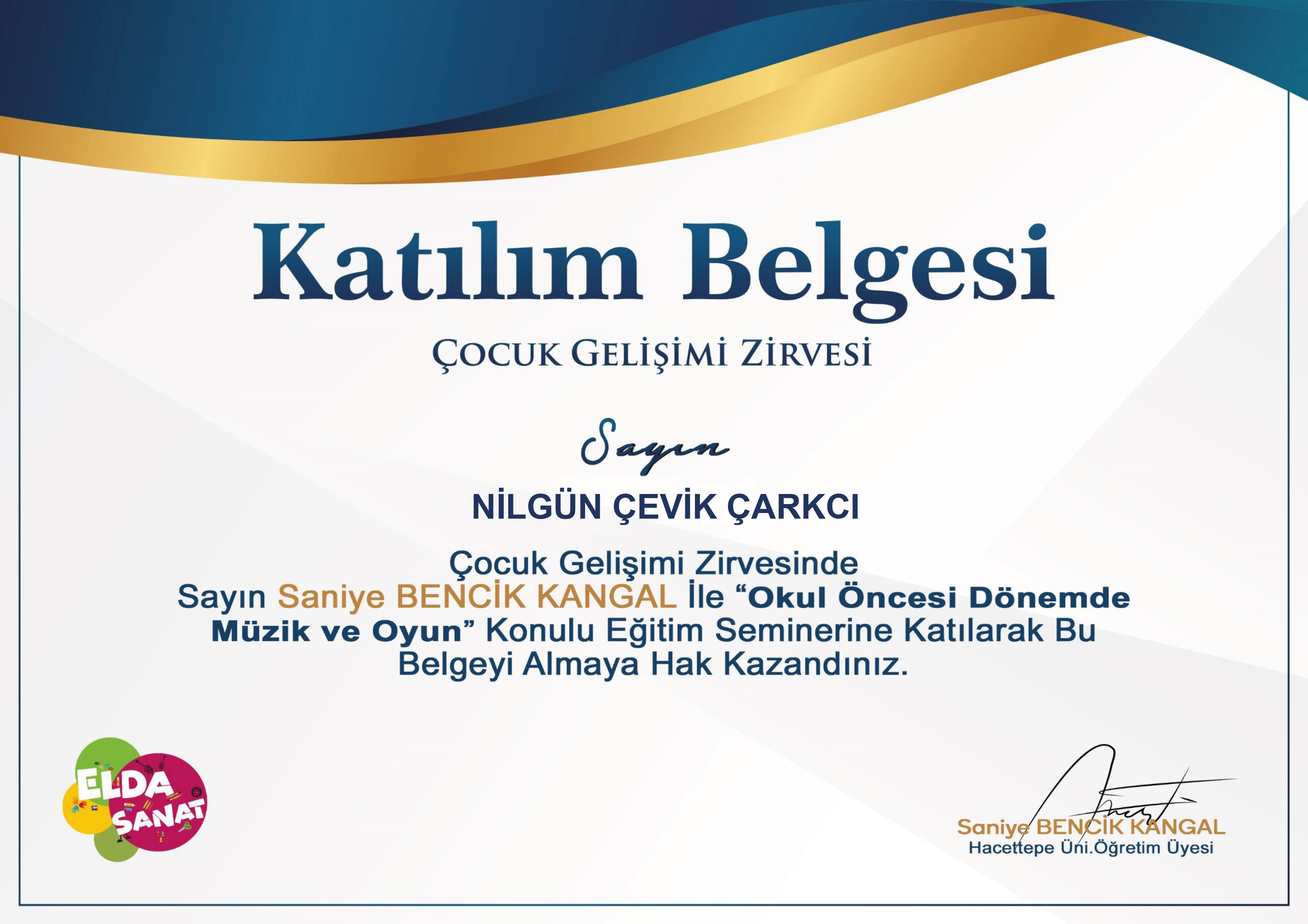 Katılım Belgesi